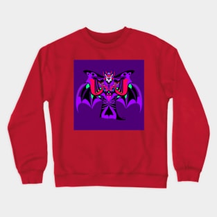 uukum soots camazots the mayan dracula vampire ecopop pattern armor Crewneck Sweatshirt